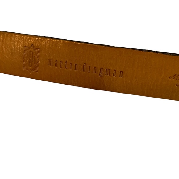 Martin Dingman Black Belt 40 Hand Made in America Basket Grain Italian Calfskin - Picture 6 of 11